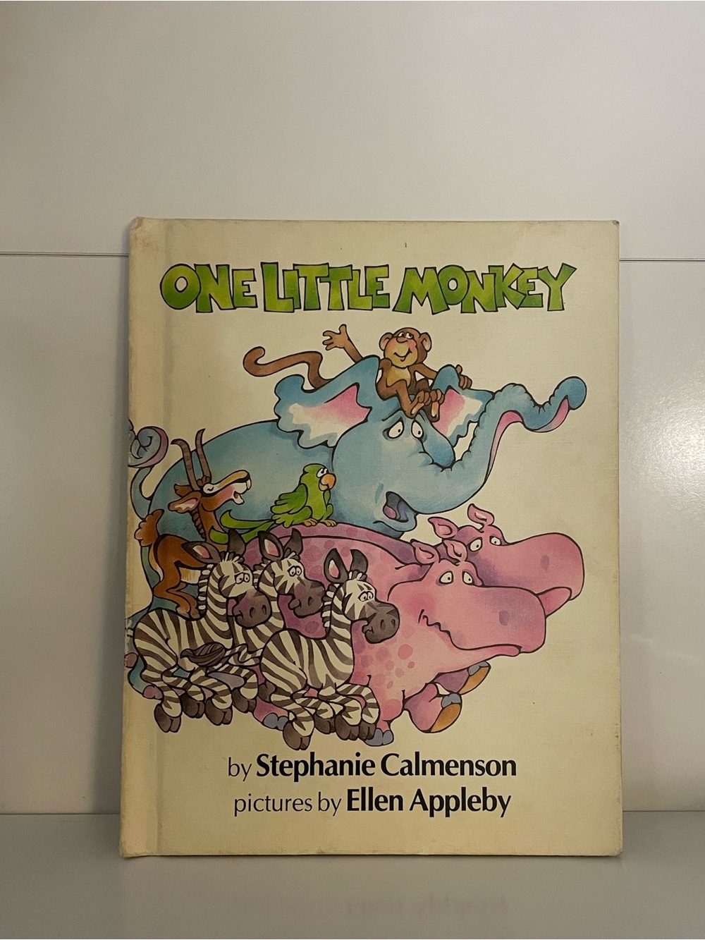 'One Little Monkey' Vintage 1980s Children’s Book